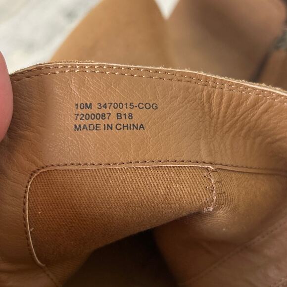 Frye Womens 10 Brown Suede Leather Side Zip Western Heeled Ankle Boots - Picture 8 of 10